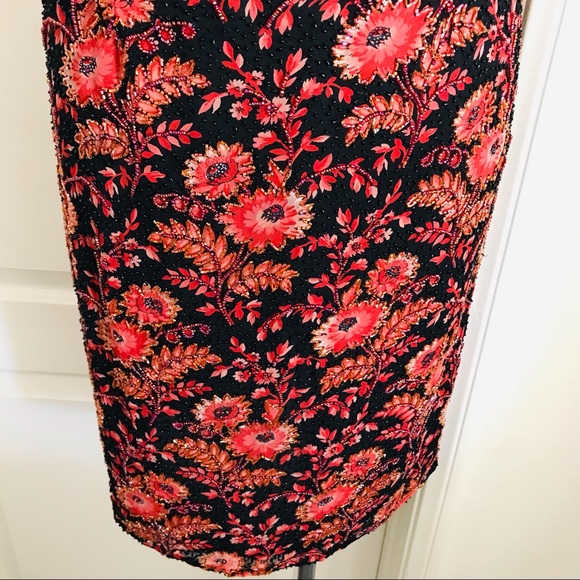 Silk Dress~Stunning & Beaded / Paradise..NY. / Host Pick - Picture 12 of 16